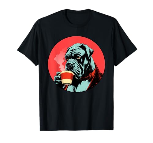 Cane Corso Kaffee Lustiges Hundegetränk T-Shirt