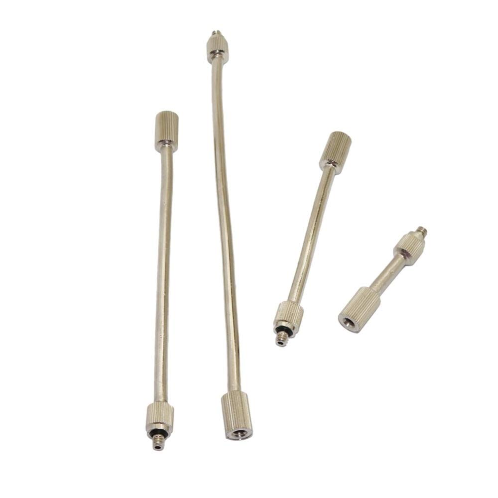 Szybkozłącze wtykowe przyłącze do rury wodnej fitti 3/16 "Elastyczny uchwyt dysz miedzi 5 cm / 10 cm / 14.5 cm / 19 cm Dysza mgła Elastyczna rozszerzenie Bar Narzędzia Garden Mist System Narzędzia 30