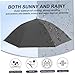 MOUNTTU 2PCS Umbrella Hat Folding Comfortable Anti-UV Waterproof Portable Hands Free Umbrella for Outdoor Fishing Hat for Kids Hands Free Hats Head