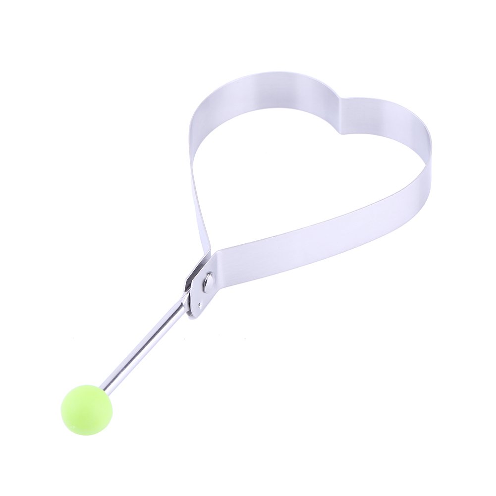 Fried Egg Mold Stainless Steel Lovely Shape Egg Rings Cooking Tool Pancake Shaper With Handle For Home Kitchen Not Hot 1Pcs Gadget Rings Cute Omelette Mold