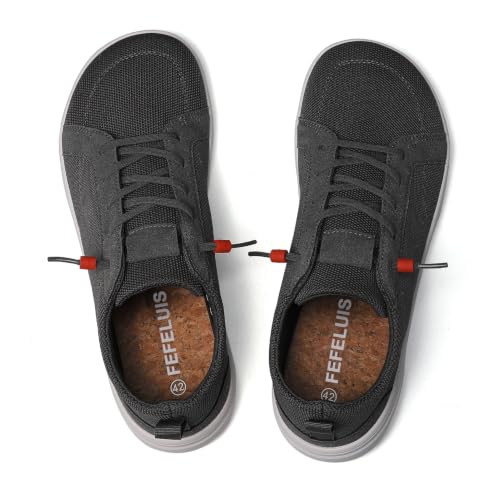 Image of Men's Barefoot Wide Toe Box Shoes - Minimalist Barefoot Shoes with Zero Drop Sole Extra Wide Slip on Walking Shoes for Men