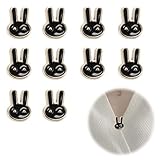 CAPASTEC Broche Conejo Sin Necesidad De Coser Alfiler De Moda Decoración Elegante Ideal Para Diversos Atuendos 10 Piezas