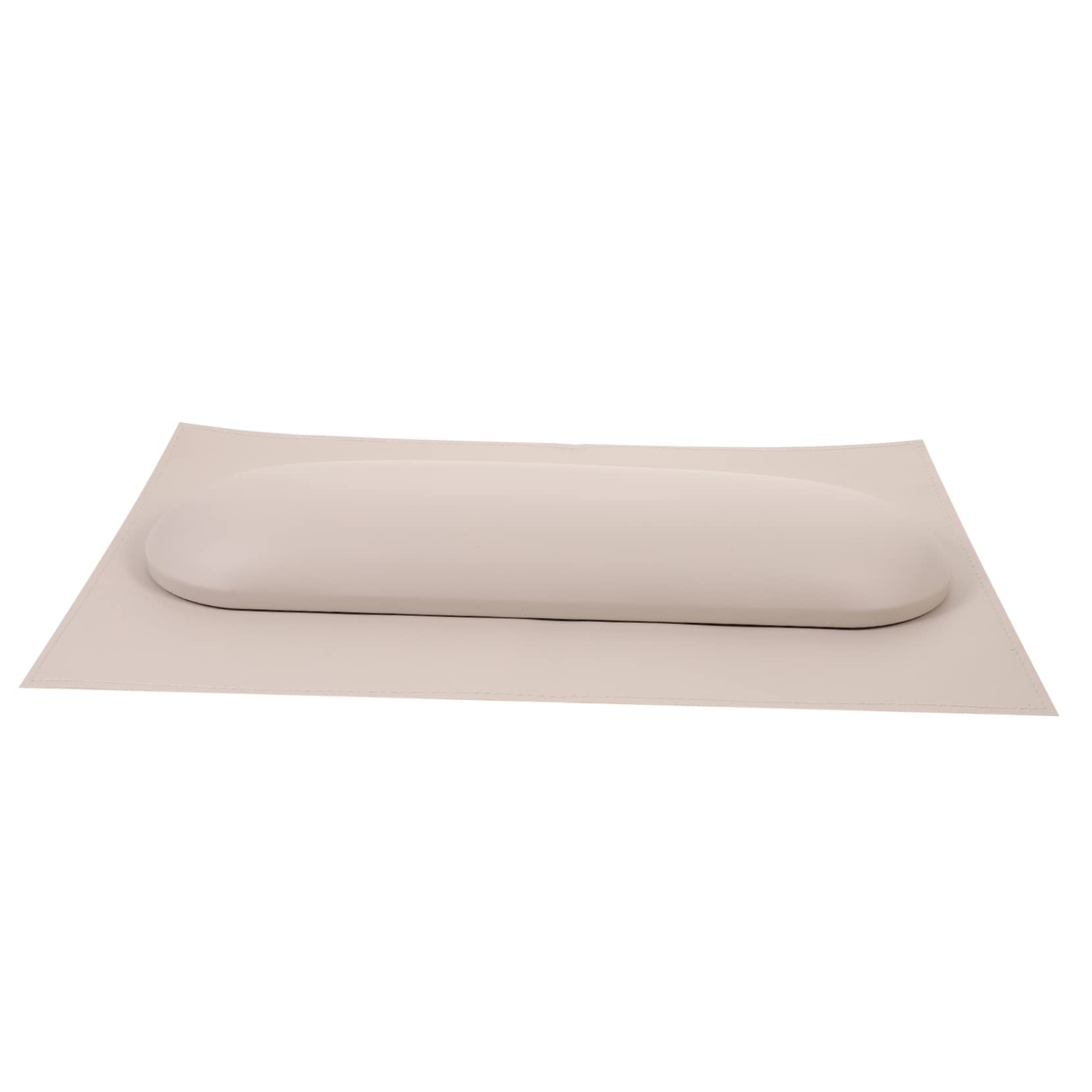Cuscino Poggiamano per Manicure con Tappetino da Tavolo Khaki | Set 1 Pezzo in Pu e Spugna, Supporto Confortevole per Uso Professionale e Domestico, Facile da Pulire