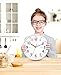 Lantoo Silent Kids Wall Clock – Non-Ticking, Battery-Powered, Ideal for Teaching Time and Stylish Décor in Any Room - 8 Inch