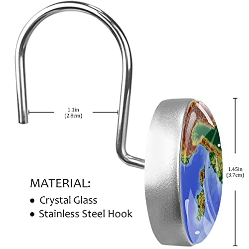 Crochets de douche vintage en acier inoxydable pour une salle de bain esprit voyage