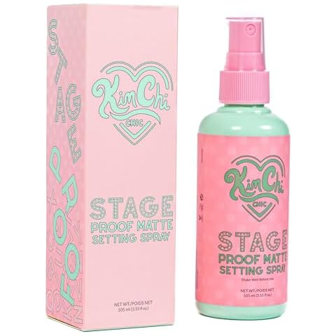 Kimchi Chic Beauty Stage Proof Matte Setting Spray, Makeup Finishing Mist and Fixative for All Skin Types, 3.55 fl oz Cover