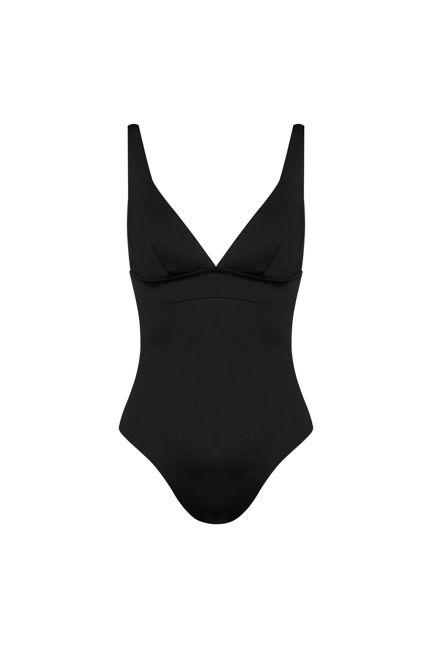 Goldenpoint Donna Costume da Bagno Shaping - Costume Intero a Triangolo e Spalline Larghe Regolabili in Tinta Unita