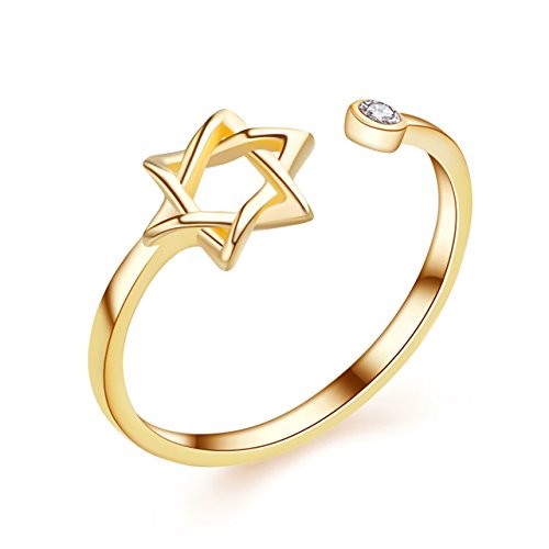 [Josepha Lorraine] [ジョセファロレーヌ] 六芒星 リング レディース Type A ゴールド フリーサイズ