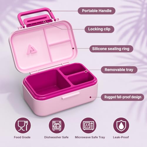 Image of Bento Lunch Box 1283ML / 43 oz with 391 ML / 13 oz Food Jar, Ice Pack