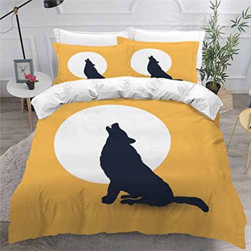 Housse de couette loup 200x200 zippée pour un lit impeccable sans effort - 2