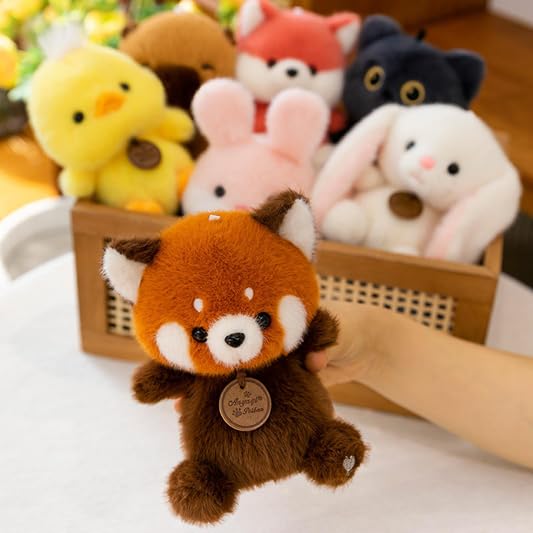 Image of SCOOBA Cute Pendant Panda frangrance Soft Toys for Kids Babies 18cm (Pendant red Panda)