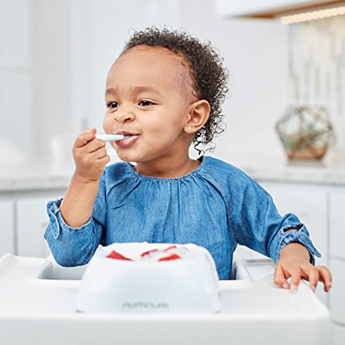 Numnum Pre-Spoon Gootensils | Baby Spoon Set (Stage 1 + Stage 2) | Bpa Free Silicone Self Feeding Toddler Utensils | For Kids Ages 6 Months+, 1-Pack, 6 Spoons, Rainbow #TOP6