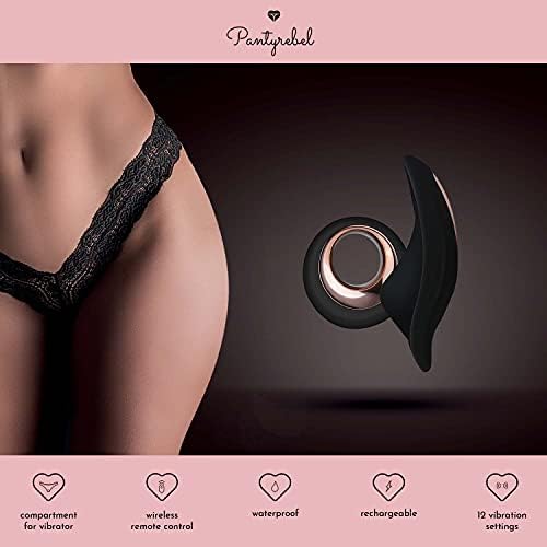Pantyrebel Vibrando Lace Thong Remote Vibrador de Control ...