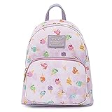 Loungefly Pokemon Ice Cream Acid Wash Denim Womens Double Strap Shoulder Bag Purse