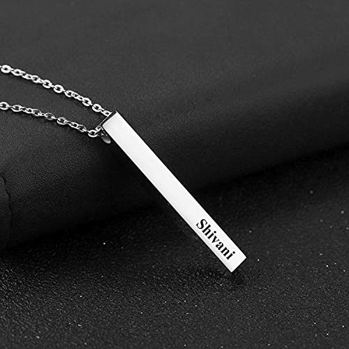 Image of Shivani Cursive Gold & Silver Name Pendant Necklace, Best Jewelry Gift for Girls.