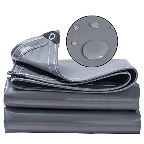 Lona ignífuga resistente con protección UV y bordes reforzados, cubierta impermeable para emergencia, refugio de lluvia, toldo, tienda de campaña, barco, piscina, lona duradera y versátil resistente