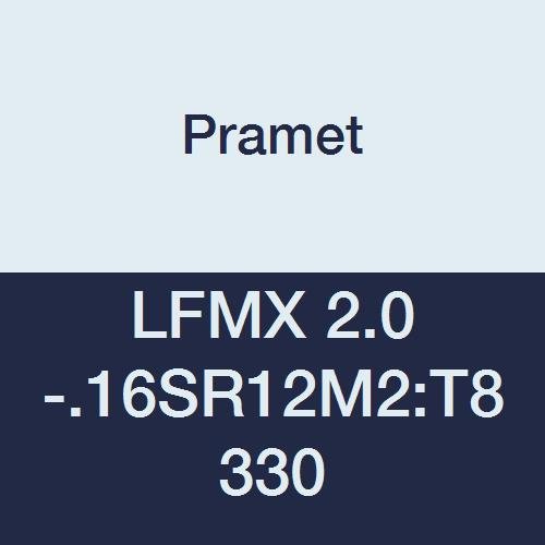 LFMX 2.0-.16SR12M2:T8330 Carbide Indexable Part Off Insert, Stainless Steel Geometry, 12 Degree Right Hand, Overall Width 0.079", 1 Cutting Edge, PVD, 90 Degree Rectangle, Gold (Pack of 10)