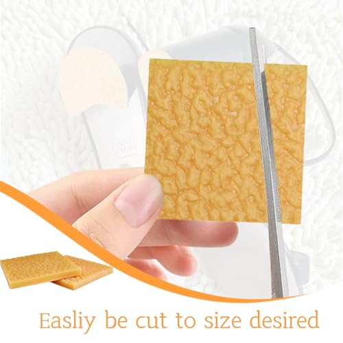 Image of Shoe Heel Repair, Rubber Sole Sheet, 1 /4 Inch Thick, Brown Heel Repair Rubber, 4 Patches