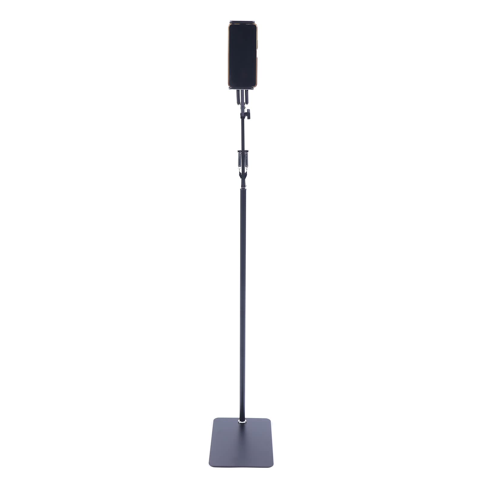 Uchwyt na telefon komórkowy, stojak na tablet, obracany o 360°, uchwyt na tablet, 135 cm, stojak podłogowy, metalowy uchwyt na tablet, wielofunkcyjny stojak na telefon komórkowy
