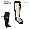 Twister-Muay-Thai-Boxing-KickboxingKarate-Taekwondo-MMA-Elastic-Cloth-Shin-Instep-Padded-Guards-Shin-in-Steps-Shin-Guards-Different-Sizes-Pair BadBoxe Muay Thai, Boxing, Kickboxing,Karate, Taekwondo, MMA Elastic Cloth Shin & Instep Padded Guards, Shin in Steps, Shin Guards, Different Sizes (Pair) (White/Black, S/M)