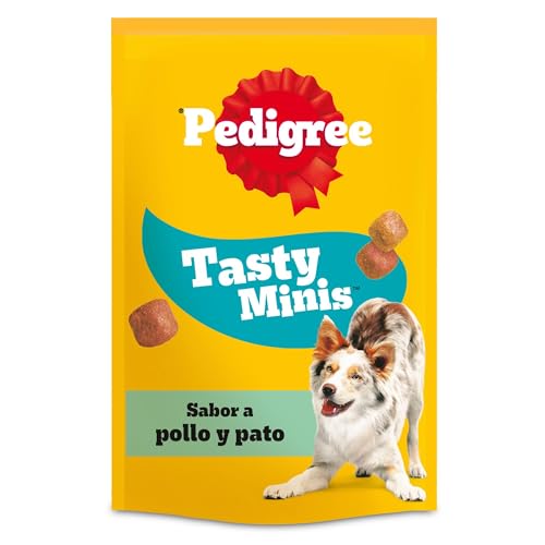 Pedigree Tasty Mini Snacks para perros sabor Pollo y Pato (Pack de 6 x 130g)