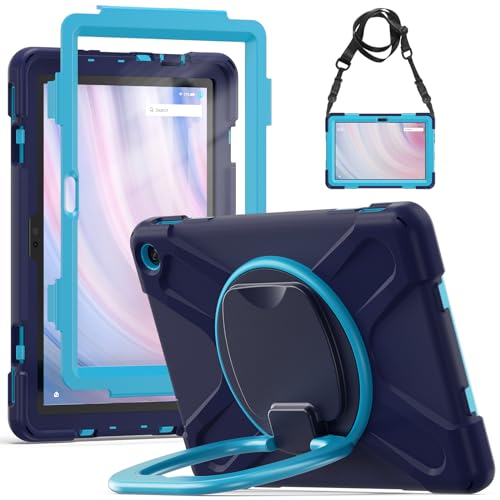 Funda para Fire HD 10 2023抗震, carcasa de 13ª generación con soporte de 360 grados y protector