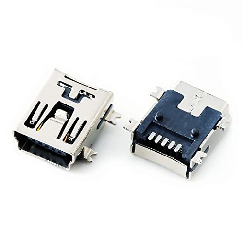 Qmseller 10 Pcs Mini Usb Type B Female Port 5-Pin 180 Degree Smd Smt Pcb Jack Socket #TOP3