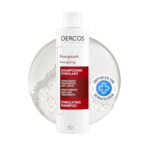 VICHY Vital Anti-Haarverlust Shampoo mit Aminexil, Für sensible Kopfhaut, Intensiv Shampoo bei Haarausfall durch Haarbruch, verstärkt die Verankerung der Haare, Dercos, 200 ml