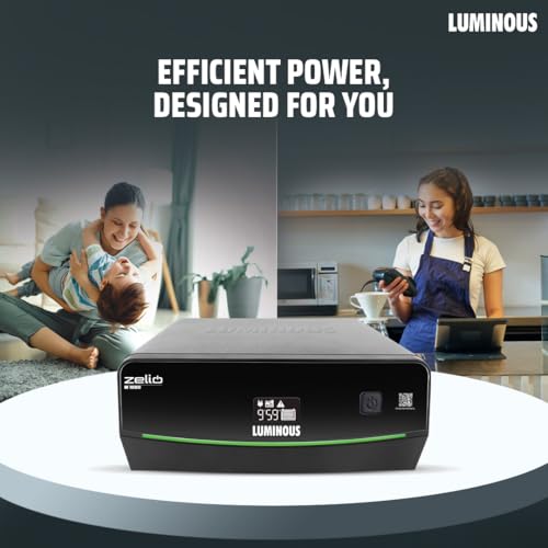Image of Luminous Zelio M 1600 Sine Wave Inverter Ideal for Home,Office & Shops | 1400VA Inverter | Reliable Power Backup | High Performance| Easy Installation | 36 Months Warranty