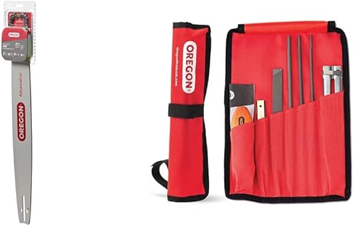 Oregon Combo de barra guía de motosierra y cadena, reemplazo de corte avanzado, longitud de barra de 20 pulgadas con juego de cadena de retroceso