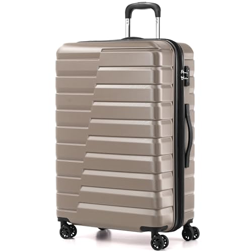 Coolife Hardside Spinner Carry-On Suitcase with TSA Lock