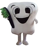 Dealfashion New Professional Style Tooth Mascot Costume Fancy Dress Adult Size