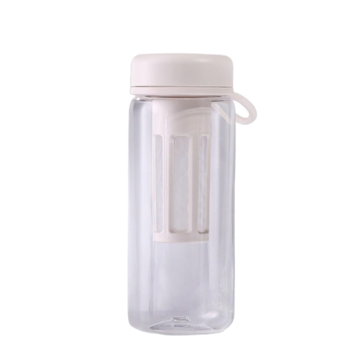 Butelka,Szczelna Plastikowy Kubek Na Wodę Do Fitnessu Na Świeżym Powietrzu, Przenośna Butelka Sportowa Z Pojemnikiem Na Herbatę Napoje(White,185cm)