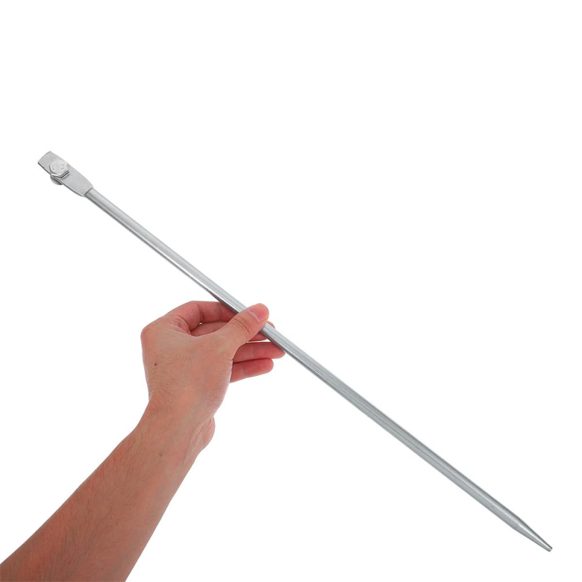 POPETPOP Piquet de Terre en Fer Argenté, Tige de Mise la Terre Pratique pour Antennes Paraboliques et Installations Extérieures, Installation Facile, Conductivité