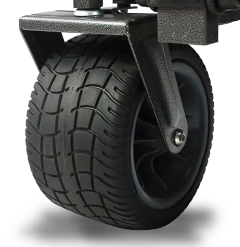 FROSAL Bollerwagen faltbar Alex in schwarz/grau Kinder Strandwagen klappbar Handwagen für Strand, Wald & Wiese – Bild 8