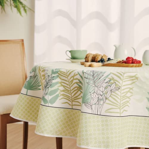 Toalha de Mesa Super Prática Redonda Estampada 4 Lugares Buriti 1,55 m Com 1 peça