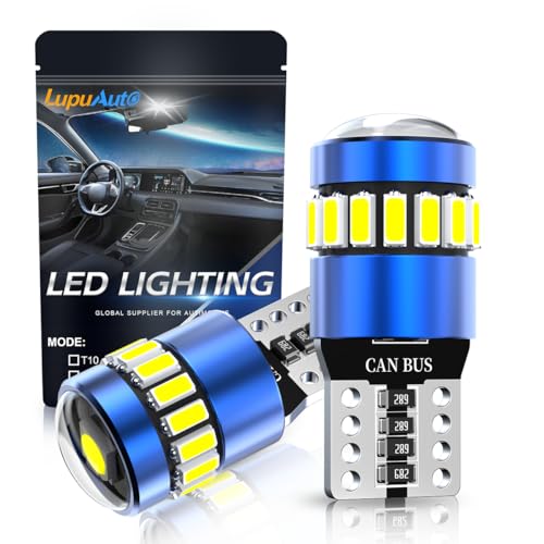 lupuauto Ampoules T10 W5W LED, 750LM Éclairage à 360°, Ampoule 194 168 Pour Voiture Lampes de Lecture, Dôme, Coffre, Lampe de Plaque D'immatriculation,...