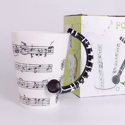 eKsdf Tasse à café en porcelaine - Tasse à café en céramique - Avec anse de clarinette - Cadeau amusant pour homme, femme, grand-mère ou grand-père (type 3 (400 ml)) Cover