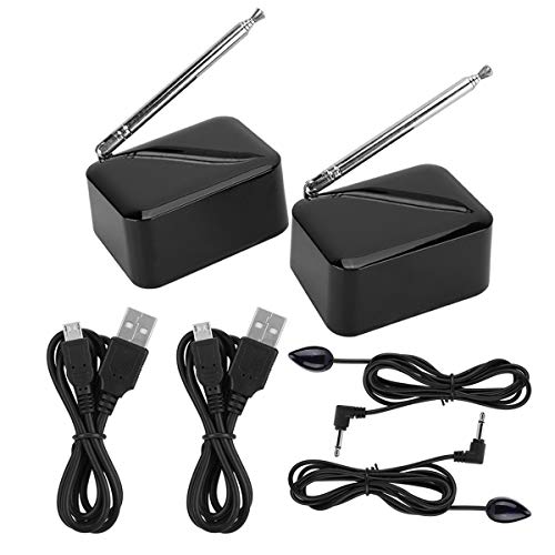 EMEBAY - pakite IR Remote Extender, IR repetidor infrarrojo alargador extensor de infrarrojos para ampliación con 1 receptor y transmisor USB de stromver Sorgun funciona con pilas 1080P
