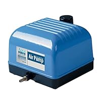 AquaForte Hi-Flow V-30 Luftpumpe, Aluminiumgehäuse, Leise und Leistungsstark, Leistung 25 Watt, Kapazität bei 2 Meter 7 Liter pro Minute, Maximaler Teichinhalt 18 m3, Nicht Verstellbar