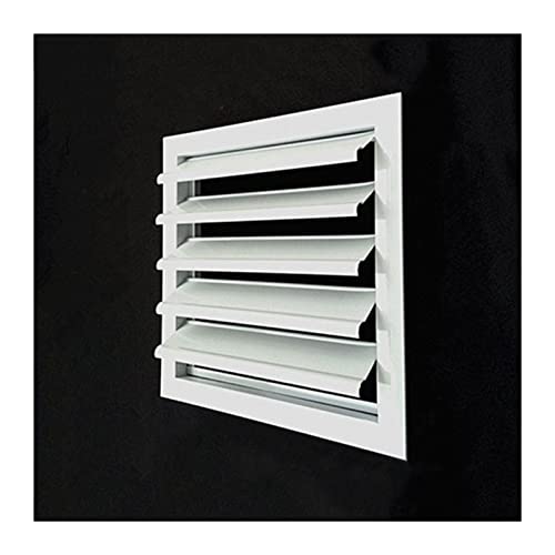 Persiana de pared para ventilación doméstica de aleación de aluminio, persianas móviles para ventilador extracto resistente a la lluvia (45CM x 45CM) miniatura 6