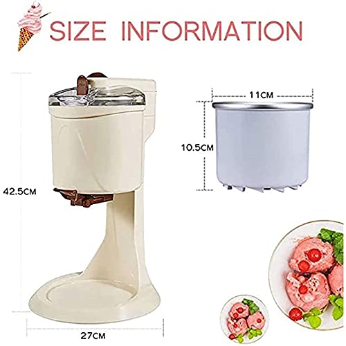 Yokbeer Softeismaschine, Vollautomatischer Mini-Fruchtaufschlag-Gefrierbehälter, Joghurt-Eismaschine für Den Haushalt – Bild 3