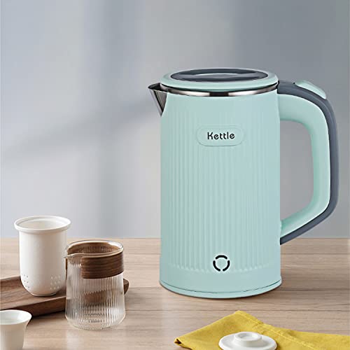 0.8L Electric Kettles Low Wattage Kettle Travel Kettle Electric 600W Fast Boil Mini Small Kettles Portable Energy Efficient Kettles with Auto Shut-Off and Boil-Dry Protection (Green)