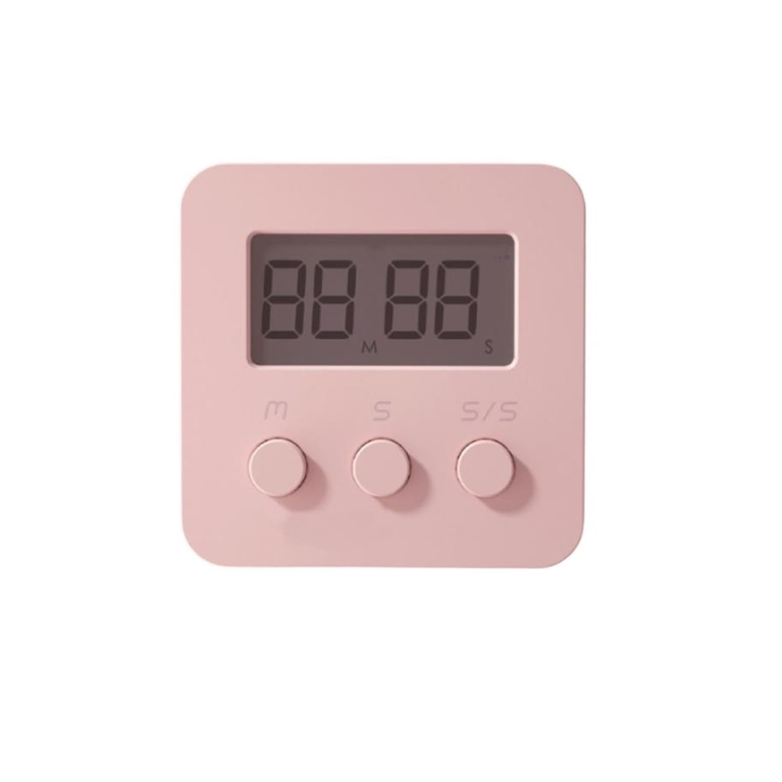 Digital Timer Reminder Kitchen Baking Student Postgraduate Exam Question Study Stopwatch Fitness Electronic Reliable Efficient(Pink)