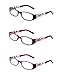 Produktbild JM 3 Pack Damen Lesebrille Federscharnier Vintage Rechteckig Leser für Weib +1.5 Mix