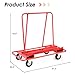 Goplus Drywall Sheet Cart, Heavy Duty Panel Dolly Cart with 4 Swivel Wheels, Handling Wall Panel, Sheetrock, Wood Panel, Rolling Dolly for Garage, Home, Warehouse