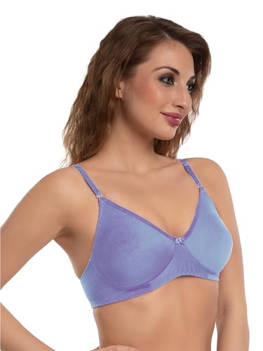 Image of Daisy DEE Women's Cotton Seamless Wire-Free Bra | Lightly-Padded | Full Coverage Everyday Bra | Comfortable Fit for T-Shirts Bra - NLPZ