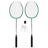 Avento Badminton Set Steel - Power Speed - Silver/Green
