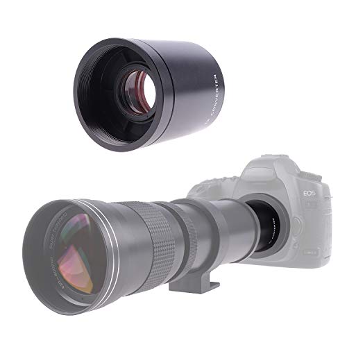 420-800mm望遠レンズ！2倍コンバータ付！袋付き！ Amazon | Commander Optics Super 420-800mm / 1600mm (2倍