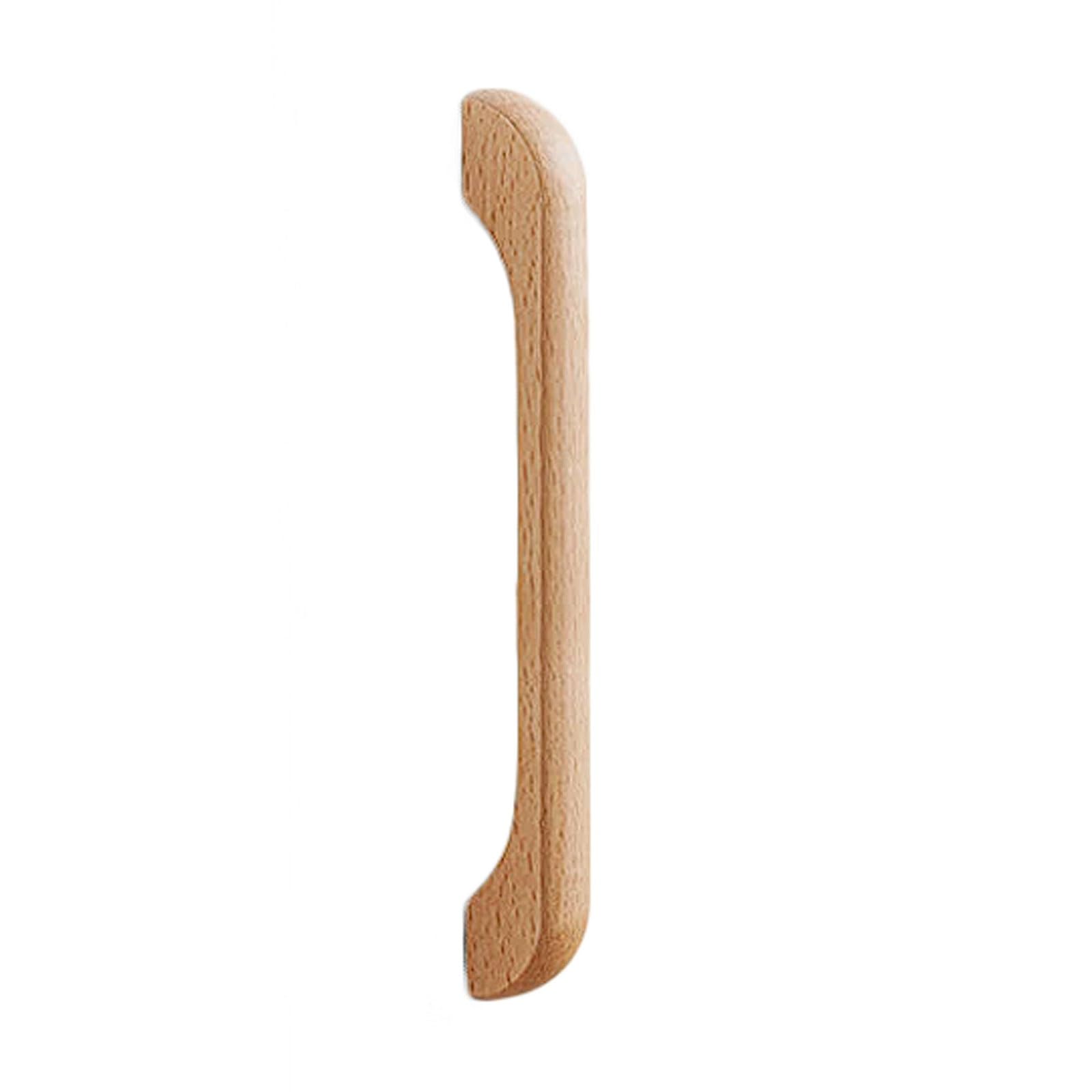 Chenhoju Wood Solid Extended Cabinet Pulls Beech And Walnut, Multiple Lengths For Wardrobes, Drawers, And Cabinets Cabinet Pulls(,150Mm)
